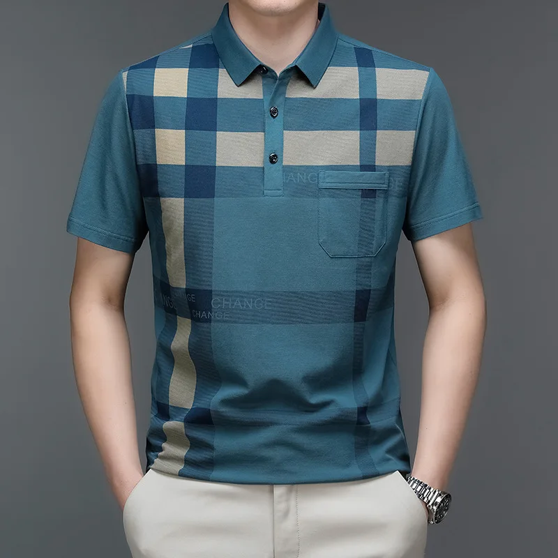 Men's Summer Cotton Lapel Short Sleeve T-shirt Oversized Loose Breathable Tops Business Casual Versatile Pocket Polo Shirt
Men's Summer Cotton Lapel Short Sleeve T-shirt Oversized Loose Breathable Tops Business Casual Versatile Pocket Polo Shirt