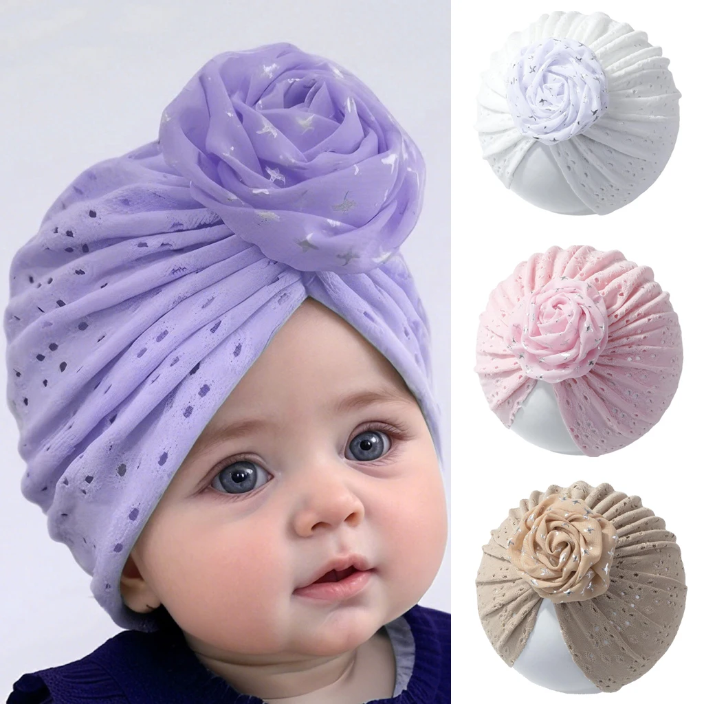 Lovely Shiny Flower Baby Hat Cute Solid Color Baby Girls Hat Turban Breathable Newborn Infant Cap Beanies Head Wraps
Lovely Shiny Flower Baby Hat Cute Solid Color Baby Girls Hat Turban Breathable Newborn Infant Cap Beanies Head Wraps
