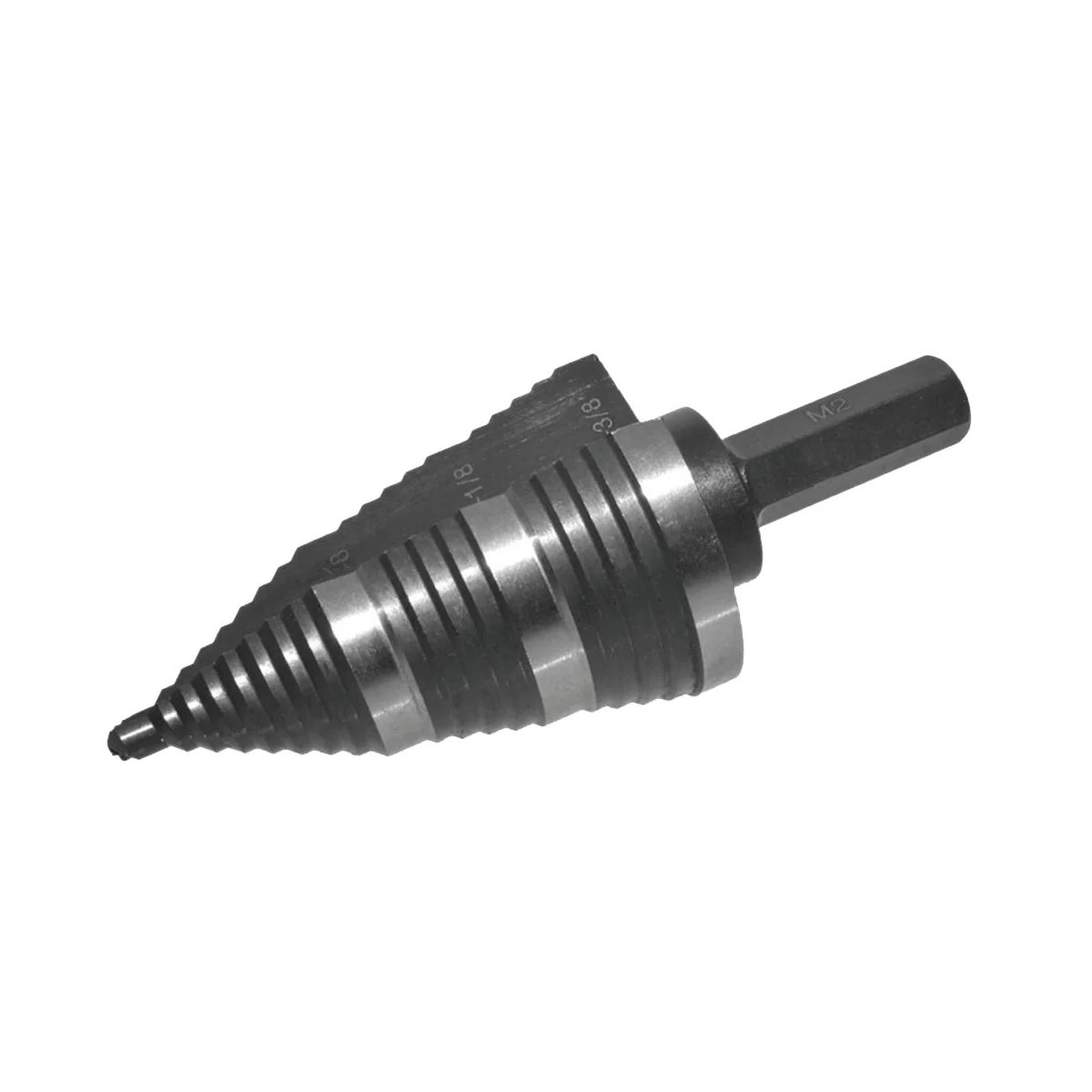 7/8 To 1-3/8 HSS 6542 Titanium Coated Faster Drilling Step Drill Bit Double Fluted Metals Platic Wood Cone Drill Bits
7/8 To 1-3/8 HSS 6542 Titanium Coated Faster Drilling Step Drill Bit Double Fluted Metals Platic Wood Cone Drill Bits