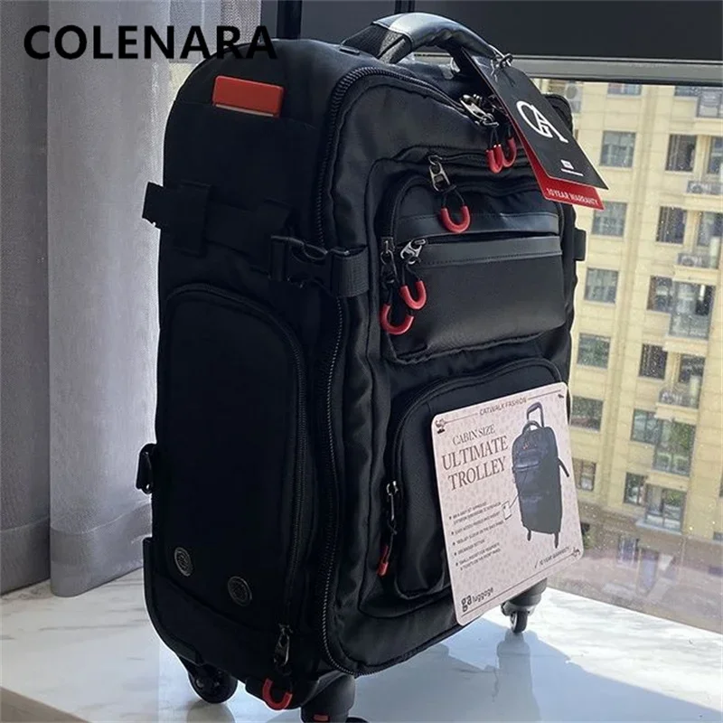 COLENARA 18 дюймов 20 дюймов 22 дюйма чемодан из ткани Оксфорд для посадки Дамский дорожный рюкзак на плечо Водонепроницаемый чемодан на колесиках
COLENARA 18 дюймов 20 дюймов 22 дюйма чемодан из ткани Оксфорд для посадки Дамский дорожный рюкзак на плечо Водонепроницаемый чемодан на колесиках