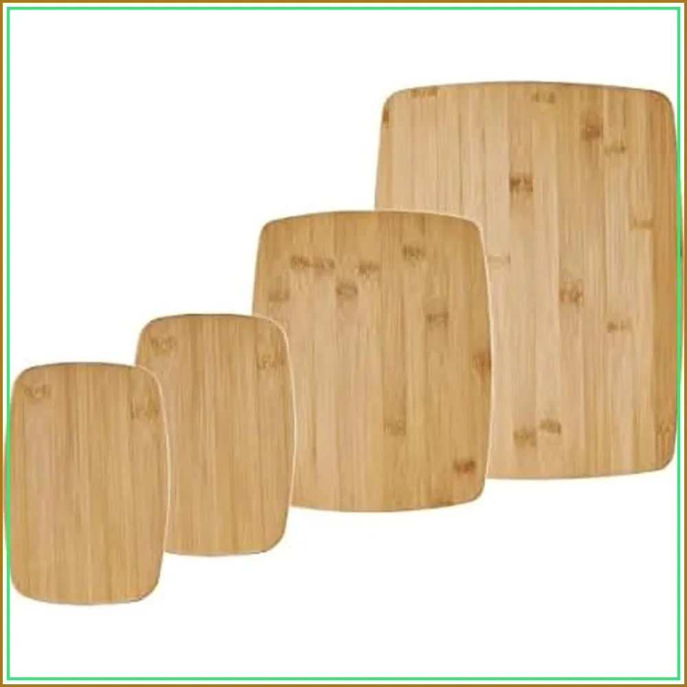 4-Piece Bamboo Cutting Board Set - Reversible Boards for Chopping, Slicing, and Meal Prep
4-Piece Bamboo Cutting Board Set - Reversible Boards for Chopping, Slicing, and Meal Prep