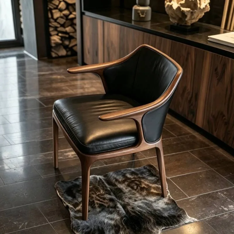 Aesthetic Wooden Dining Chairs Luxury Armrest Black Designer Dining Chairs Accent Conference Party Cadeiras De Jantar Furniture
Aesthetic Wooden Dining Chairs Luxury Armrest Black Designer Dining Chairs Accent Conference Party Cadeiras De Jantar Furniture