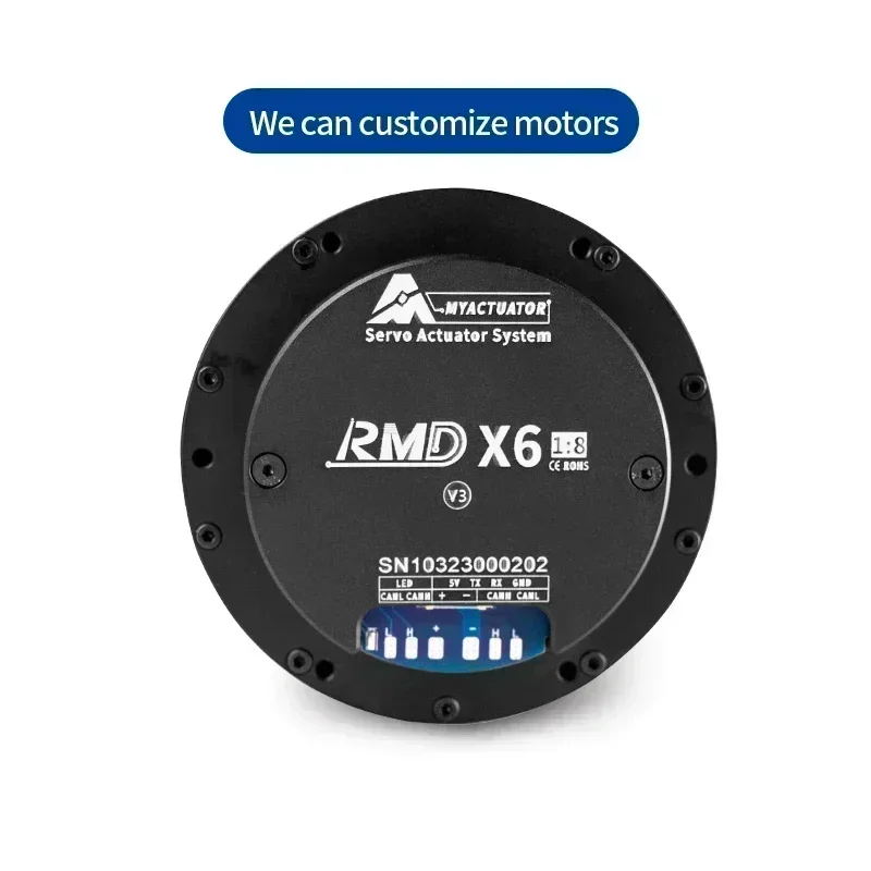 2026 Лидер продаж RMDX6 1:8 V3 электродвигатели рычаг робота шарнирный двигатель с энкодером BLDC 48 В планетарный водонепроницаемый двигатель
2026 Лидер продаж RMDX6 1:8 V3 электродвигатели рычаг робота шарнирный двигатель с энкодером BLDC 48 В планетарный водонепроницаемый двигатель