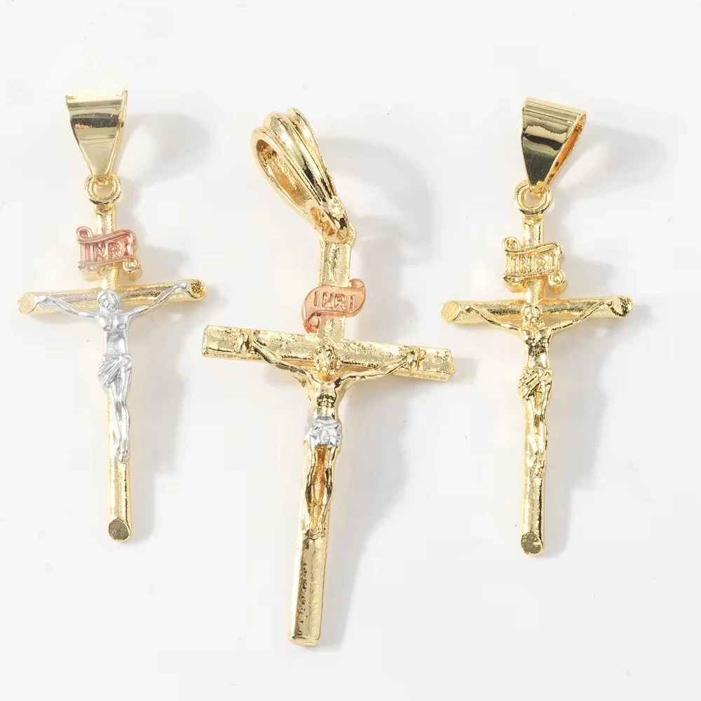 Luck Fashion Hot Sale 14k Two-tone Gold Religious Theme Cross Necklace Small Pendant Suitable for Girls Party Gifts
Luck Fashion Hot Sale 14k Two-tone Gold Religious Theme Cross Necklace Small Pendant Suitable for Girls Party Gifts