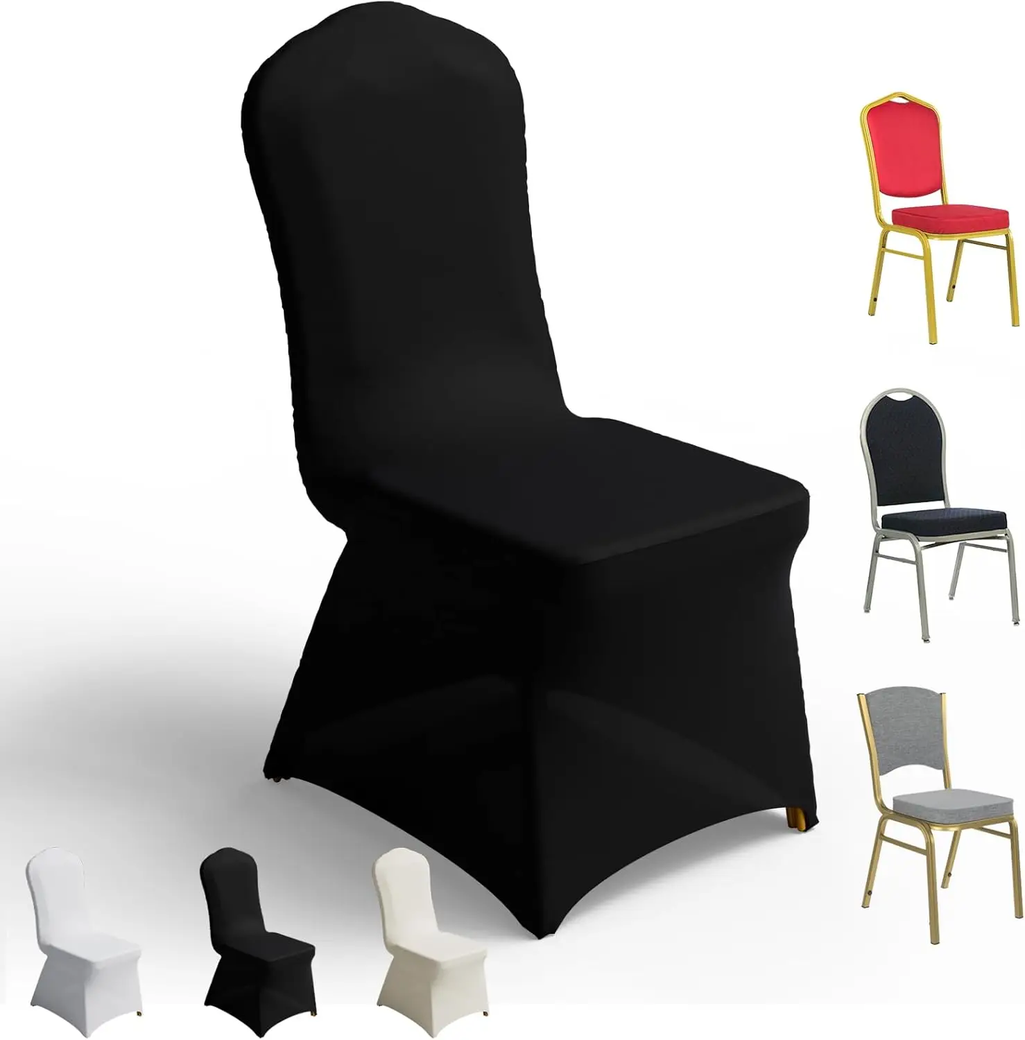 150 Pcs Stretch Spandex Banquet Chair Covers Universal Fit Wedding Party Dining Black
150 Pcs Stretch Spandex Banquet Chair Covers Universal Fit Wedding Party Dining Black