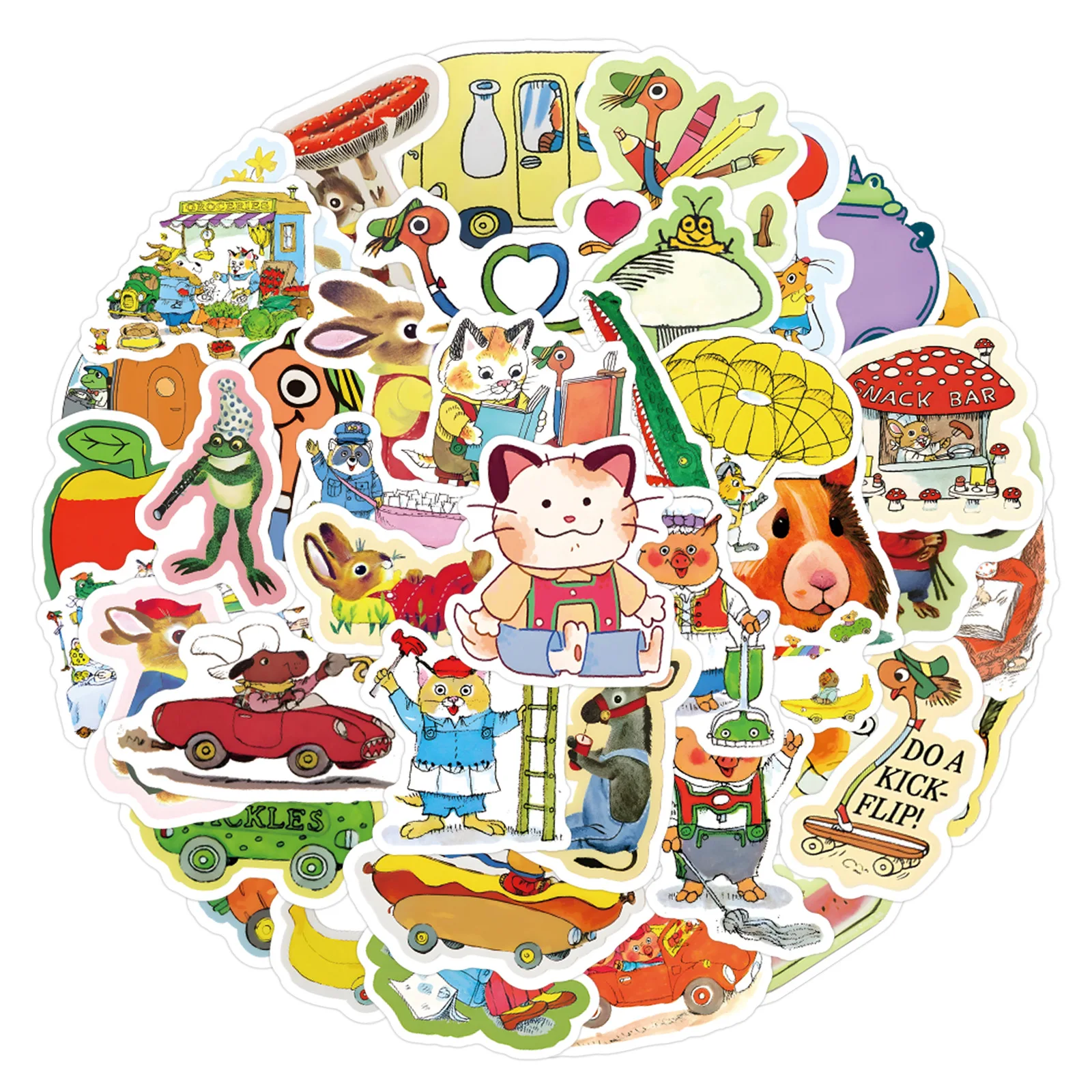 60PCS Richard Scarry Stickers Graffiti Stickers DIY Diary Phone Case Handmade Scrapbook Aesthetic Stickers
60PCS Richard Scarry Stickers Graffiti Stickers DIY Diary Phone Case Handmade Scrapbook Aesthetic Stickers