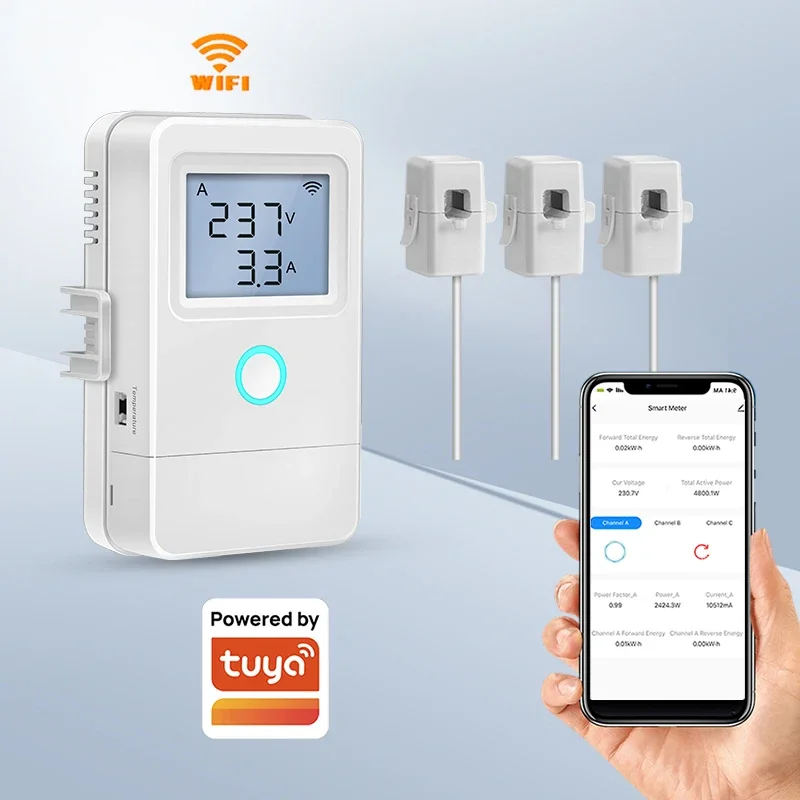 Haozee Smart Tuya Wifi Power Meter LCD display Screen Production Consumption Bidirectional Monitoring APP Control
Haozee Smart Tuya Wifi Power Meter LCD display Screen Production Consumption Bidirectional Monitoring APP Control