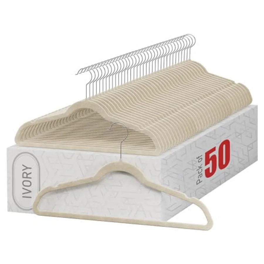Home-it Premium Velvet Hangers 50 Pack - Ivory Suit Hangers Non Slip - Heavy Duty Clothes Hangers for Closet, Jacket, Shirt, Pa
Home-it Premium Velvet Hangers 50 Pack - Ivory Suit Hangers Non Slip - Heavy Duty Clothes Hangers for Closet, Jacket, Shirt, Pa