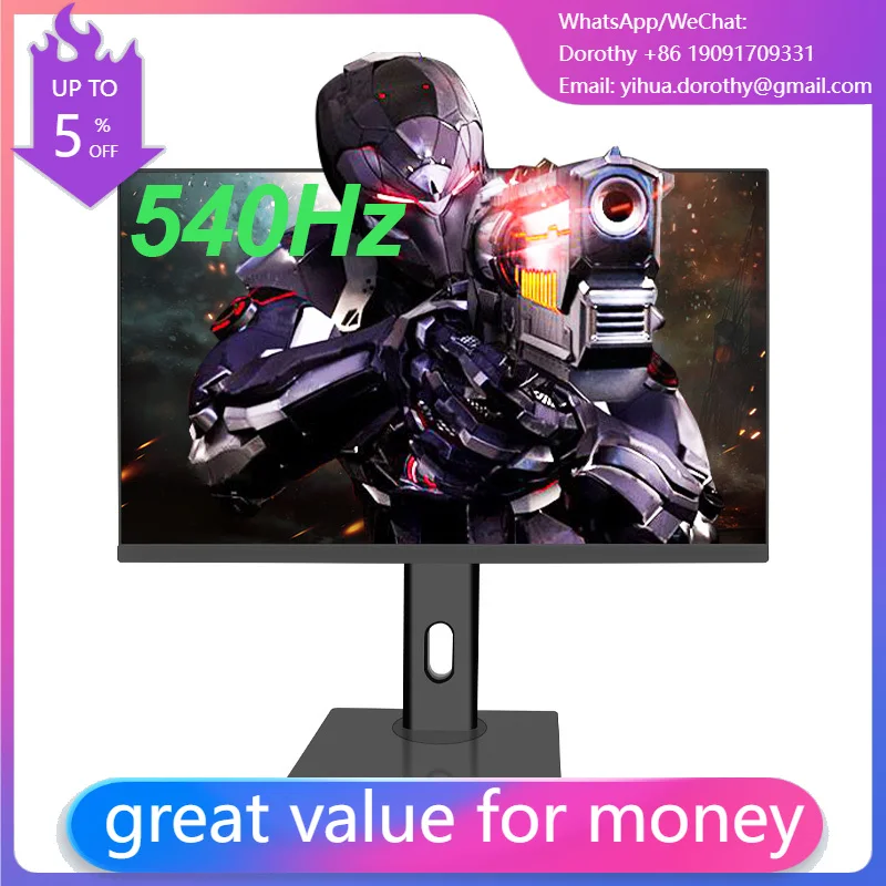 540Hz Ultra-high Resolution LED 27 Inch 1K 0.1MS Ultra-fast Response LCD Gaming For Desktop
540Hz Ultra-high Resolution LED 27 Inch 1K 0.1MS Ultra-fast Response LCD Gaming For Desktop