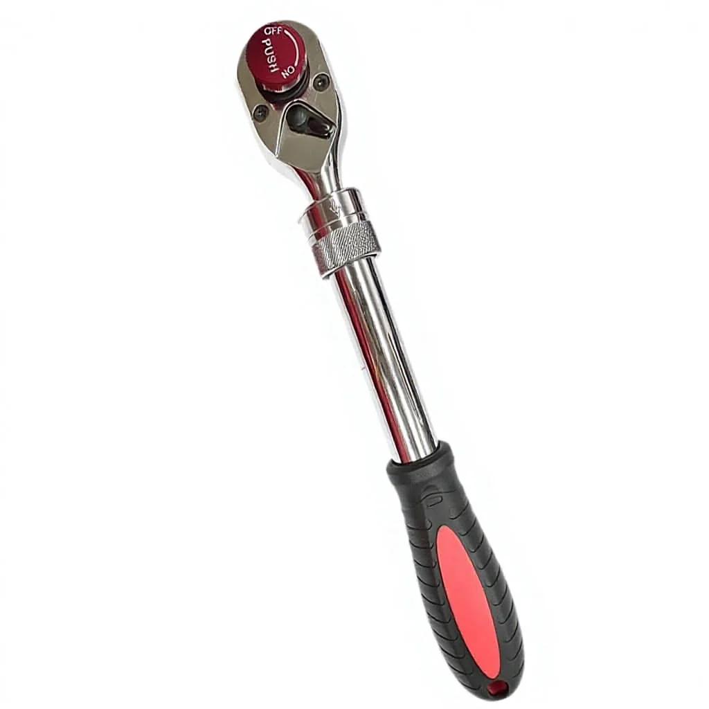 New Ergonomic Design Soft Rubber Grip 1/2 Inch Drive Adjustable Length Socket Spanner Ratchet Handle With LED Work Light
New Ergonomic Design Soft Rubber Grip 1/2 Inch Drive Adjustable Length Socket Spanner Ratchet Handle With LED Work Light
