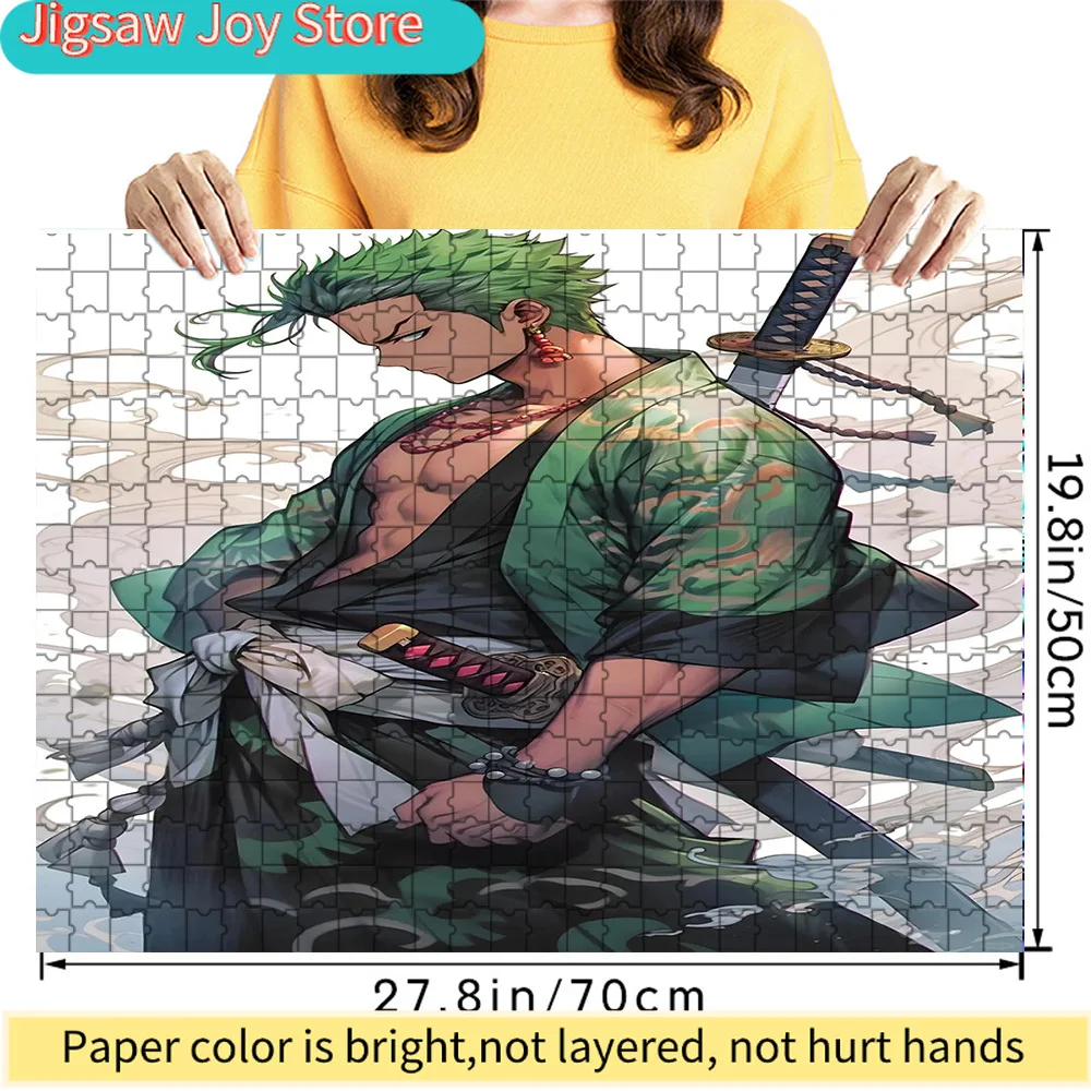 Premium Paper Jigsaw Puzzle One Piece Roronoa Zoro Green Kimono Sword Art High Quality Cardboard Puzzle Fun Family Leisure Game
Premium Paper Jigsaw Puzzle One Piece Roronoa Zoro Green Kimono Sword Art High Quality Cardboard Puzzle Fun Family Leisure Game