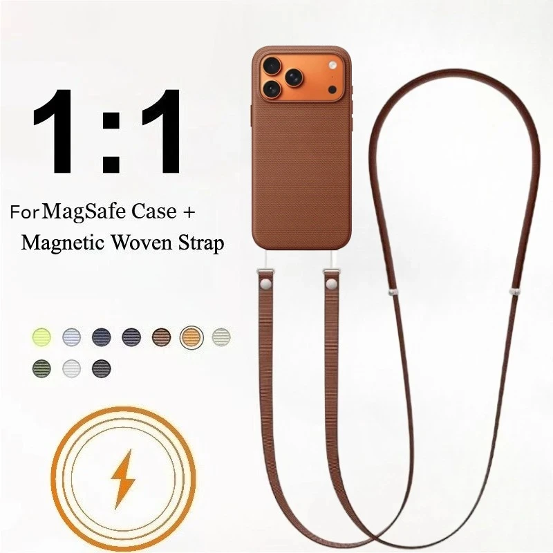 For Original Same-style For MagSafe Techwoven Case with Magnetic Woven Strap Lanyard For IPhone 17Pro Max Wireless Charge Cover
For Original Same-style For MagSafe Techwoven Case with Magnetic Woven Strap Lanyard For IPhone 17Pro Max Wireless Charge Cover