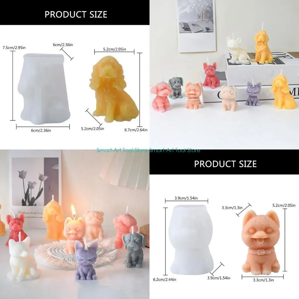 E1PB Dog Shaped Silicone Molds Epoxy Resin Silicone Molds for Candle Soap Plaster Decorations, Plaster Silicone Molds
E1PB Dog Shaped Silicone Molds Epoxy Resin Silicone Molds for Candle Soap Plaster Decorations, Plaster Silicone Molds