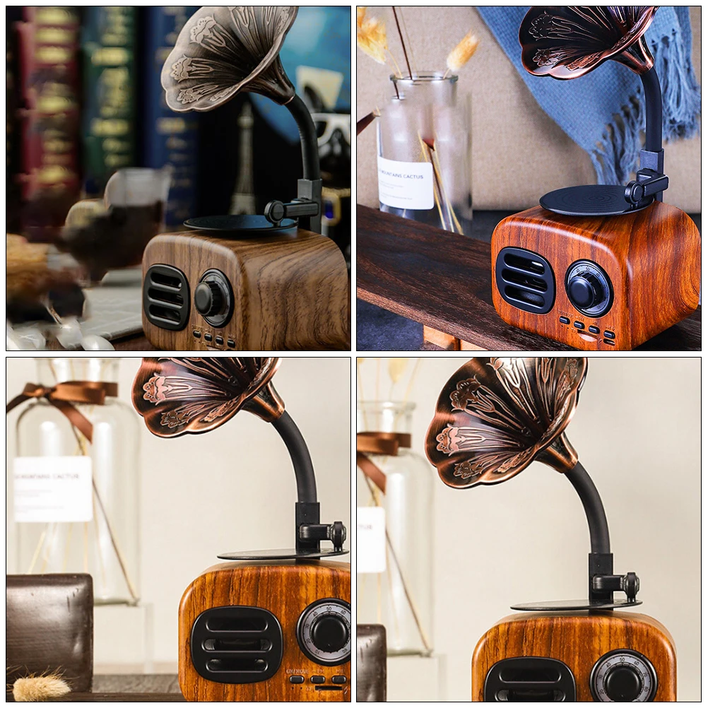 Retro Wireless Speaker Mini 4.1 Chip Portable Bass Rechargeable Stereo Sound Usb Wav Wma Play Gramophone
Retro Wireless Speaker Mini 4.1 Chip Portable Bass Rechargeable Stereo Sound Usb Wav Wma Play Gramophone