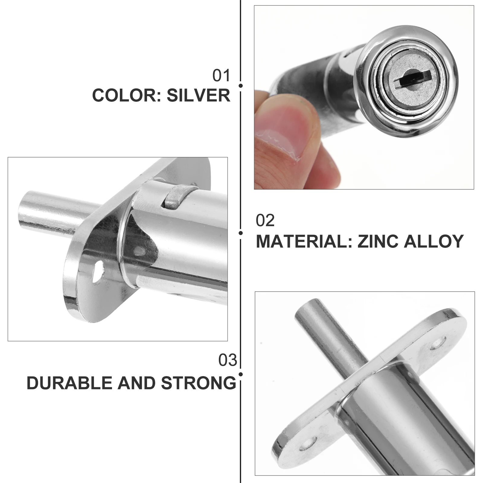 2Pcs Cabinet Drawer Wardrobe Furniture Locker Keyed Different Locker Install Zinc Alloy Security Hardware
2Pcs Cabinet Drawer Wardrobe Furniture Locker Keyed Different Locker Install Zinc Alloy Security Hardware