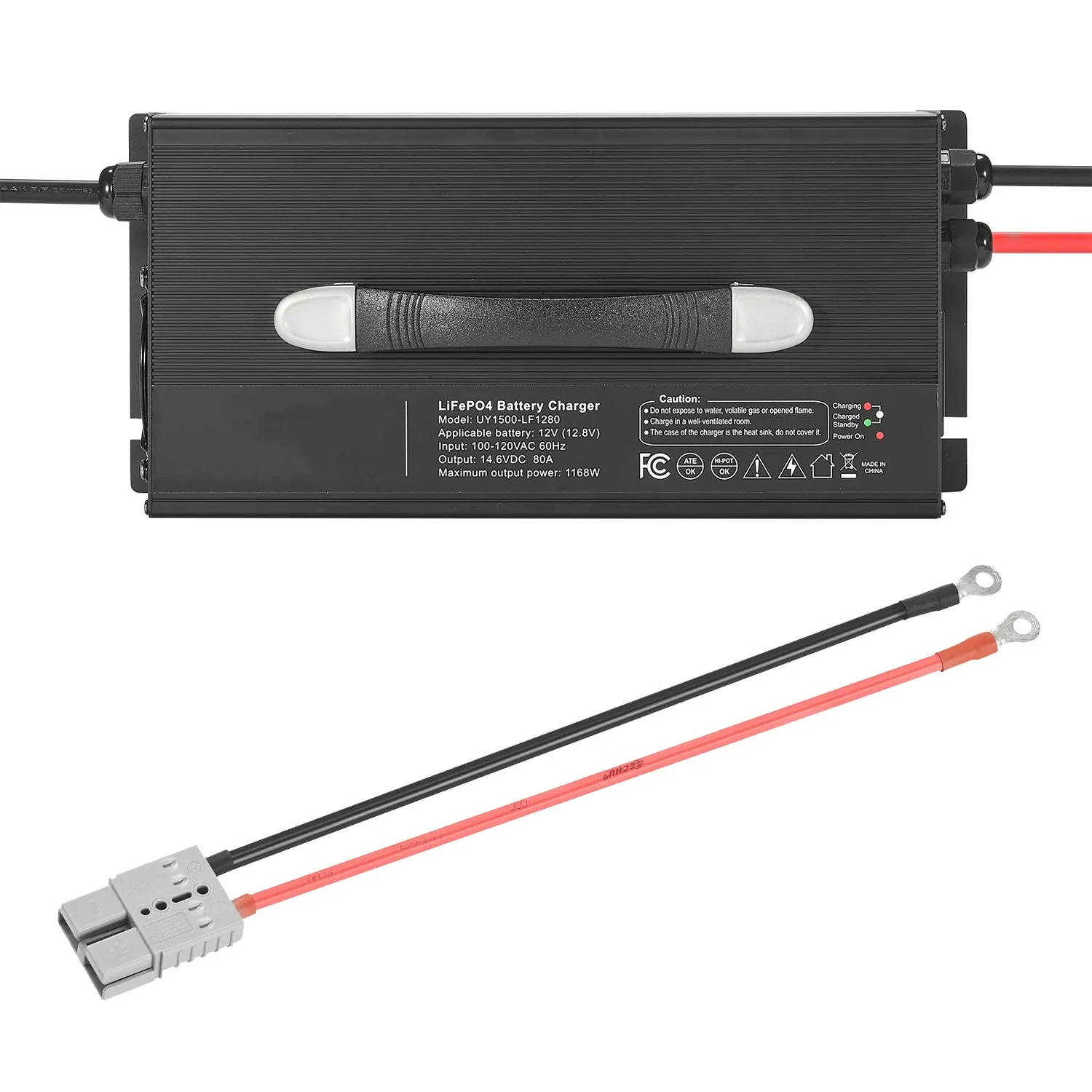 12V 80A Lithium Battery Charger 14.6V AC-DC LiFePO4 Smart Charger for RV
12V 80A Lithium Battery Charger 14.6V AC-DC LiFePO4 Smart Charger for RV