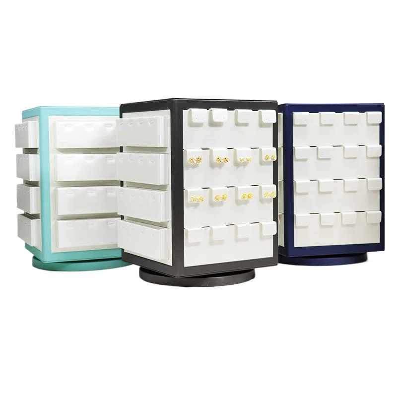 Rotating Jewelry Display Stand Window Counter Earring Storage Rack Live-streaming Pendant Display Rack Leather Jewelry Organizer
Rotating Jewelry Display Stand Window Counter Earring Storage Rack Live-streaming Pendant Display Rack Leather Jewelry Organizer