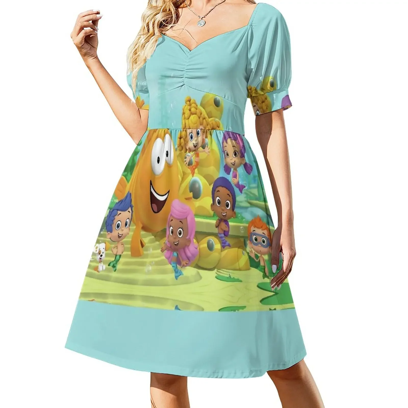 Bubble Guppies Company Short-Sleeved Dress dress party evening elegant luxury celebrity bandage dress
Bubble Guppies Company Short-Sleeved Dress dress party evening elegant luxury celebrity bandage dress