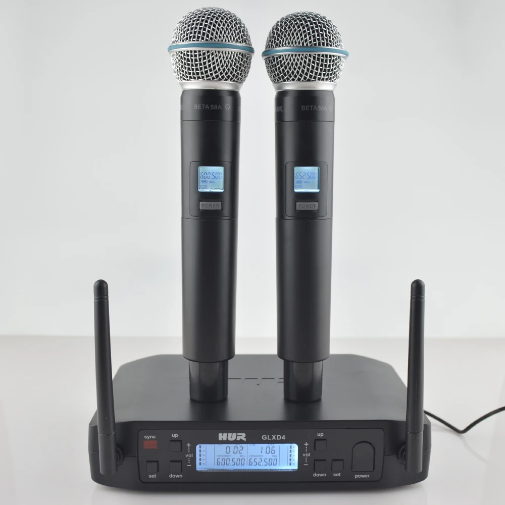 HUR GLXD4 BETA58A Microphone Wireless Professional UHF System Handheld Mic For Stage Speech Wedding Show Band Home Party Church
HUR GLXD4 BETA58A Microphone Wireless Professional UHF System Handheld Mic For Stage Speech Wedding Show Band Home Party Church