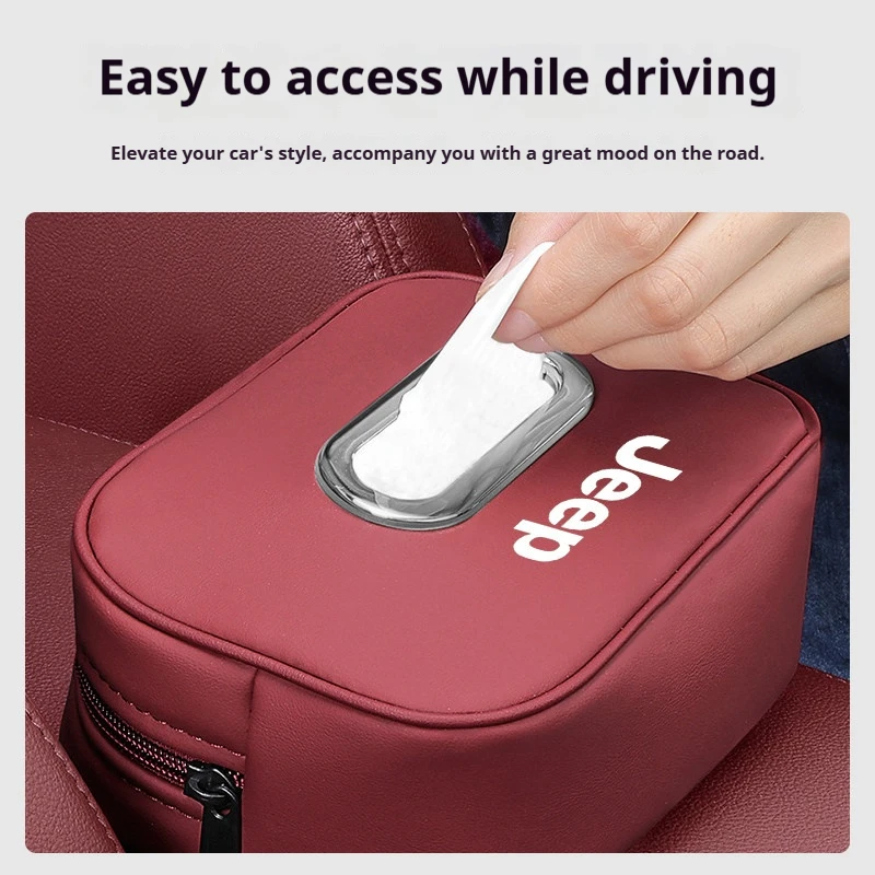 Multifunctional Leather Car Tissue Holder For Jeep Renegade Wrangler JK JL Grand Cherokee Seat Back Armrest Tissue Storage Bag
Multifunctional Leather Car Tissue Holder For Jeep Renegade Wrangler JK JL Grand Cherokee Seat Back Armrest Tissue Storage Bag