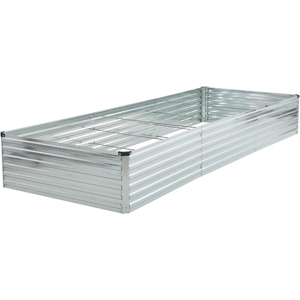 12x4x1.5ft Galvanized Raised Garden Bed,Outdoor Planter Box Metal Patio Kit Planting Bed for Vegetables Flowers Herb,Silver
12x4x1.5ft Galvanized Raised Garden Bed,Outdoor Planter Box Metal Patio Kit Planting Bed for Vegetables Flowers Herb,Silver