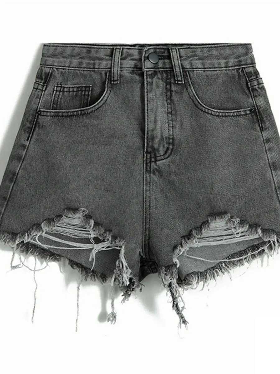 High Waist Denim Shorts Women's Size Summer New Style Black Grey Hole Punchy Outerwear Wide Leg A-Line Super Short Hot P...
High Waist Denim Shorts Women's Size Summer New Style Black Grey Hole Punchy Outerwear Wide Leg A-Line Super Short Hot P...