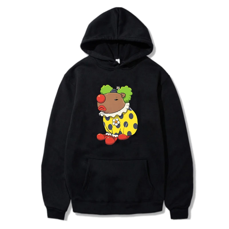 Funny Grumpy Capybara Clown Graphic Hoodies Capybara Unicorn Cartoon Print Unisex Hoody Streetwear Casual Women/Men Sweatshirt
Funny Grumpy Capybara Clown Graphic Hoodies Capybara Unicorn Cartoon Print Unisex Hoody Streetwear Casual Women/Men Sweatshirt