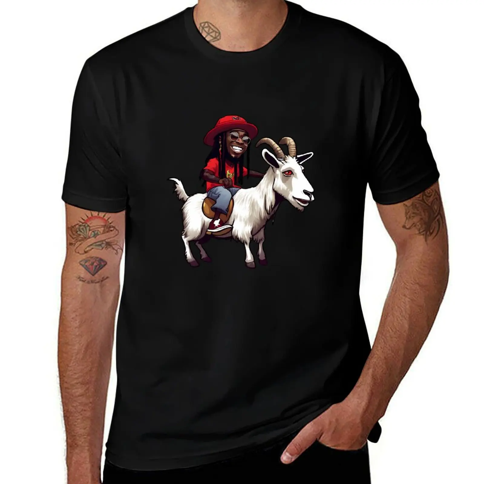 Lil Wayne Rapper Goat Sticker T-Shirt vintage t shirts heavyweights mens shirts graphic tee
Lil Wayne Rapper Goat Sticker T-Shirt vintage t shirts heavyweights mens shirts graphic tee