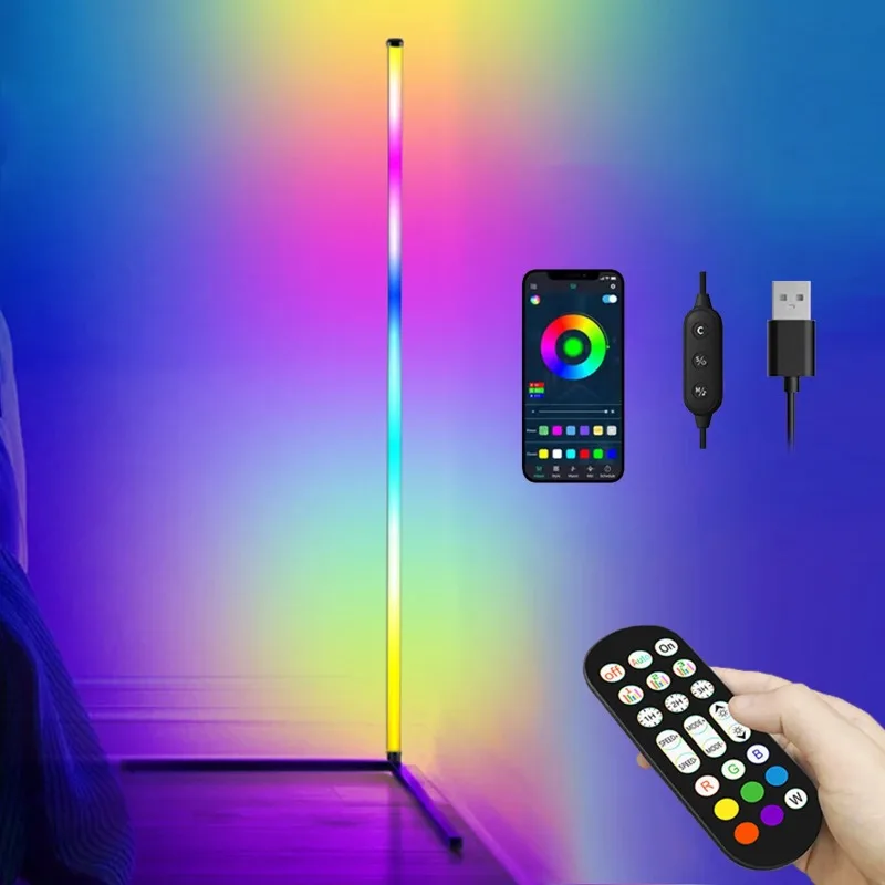 120cm RGB LED Floor Lamps Atmosphere Dimmable Corner Standing Lights Bedroom Mood Lighting Decorative Light Room Decoration
120cm RGB LED Floor Lamps Atmosphere Dimmable Corner Standing Lights Bedroom Mood Lighting Decorative Light Room Decoration
