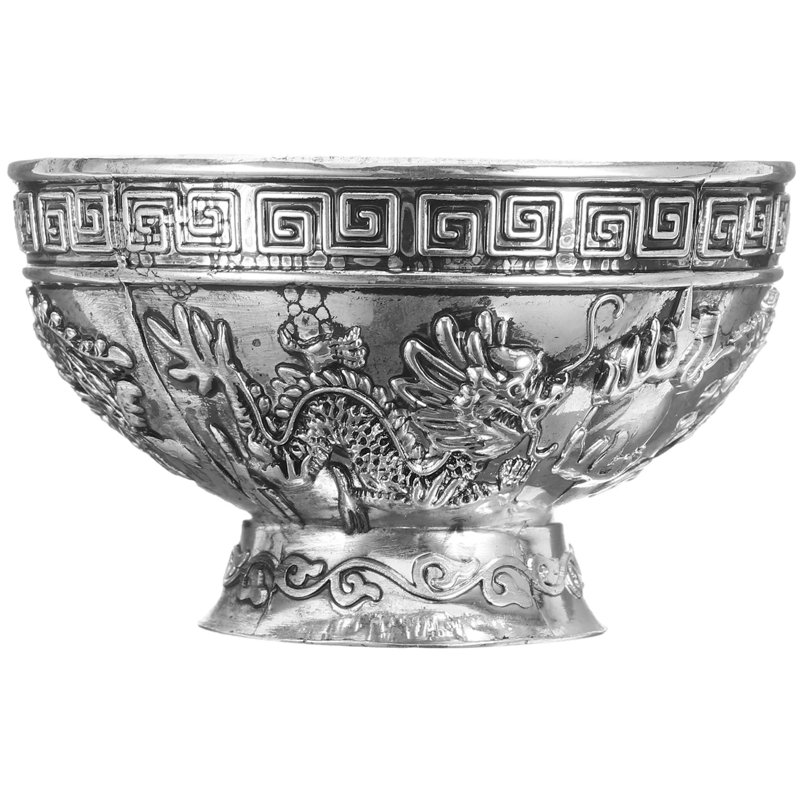 White Copper Dragon Phoenix Bowl Retro Home Decor Buddhist Temple Altar Worship Water Container Silver Craft Offering Cup
White Copper Dragon Phoenix Bowl Retro Home Decor Buddhist Temple Altar Worship Water Container Silver Craft Offering Cup
