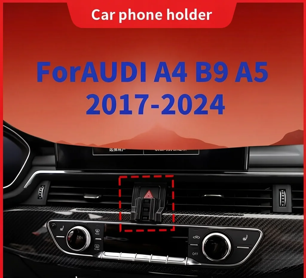 Wireless Car Charger Fast Charge Manual Clamping Air Vent Car Phone Holder For AUDI A4 B9 A5 2017 2018 2019 2020 2021 2022-2024
Wireless Car Charger Fast Charge Manual Clamping Air Vent Car Phone Holder For AUDI A4 B9 A5 2017 2018 2019 2020 2021 2022-2024