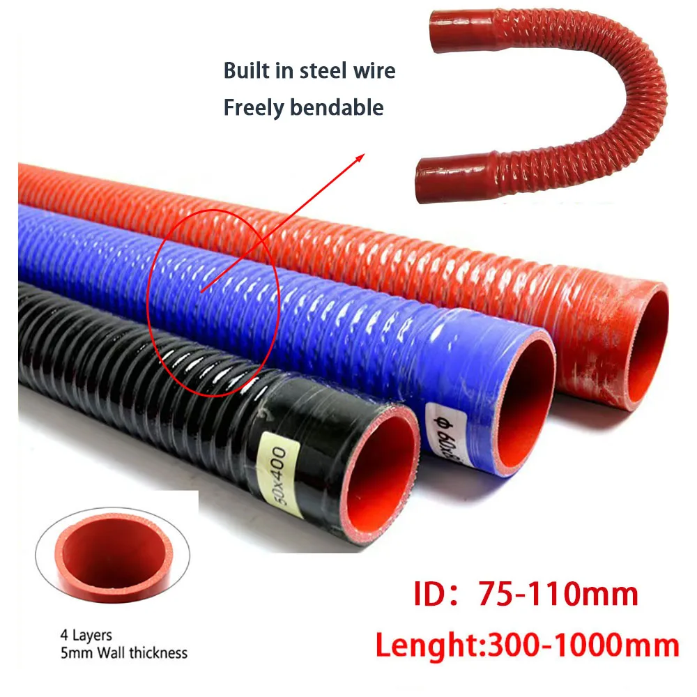 Silicone hose intercooler radiator steel wire corrugated pipe automotive flexible intake pipe high pressure and high temperature
Silicone hose intercooler radiator steel wire corrugated pipe automotive flexible intake pipe high pressure and high temperature