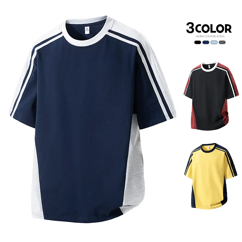 Outdoor Contrast Color Sports T Shirt Man Summer Quick Dry Short Sleeve Men T-Shirts Patchwork Breathable Fitness Training Tops
Outdoor Contrast Color Sports T Shirt Man Summer Quick Dry Short Sleeve Men T-Shirts Patchwork Breathable Fitness Training Tops