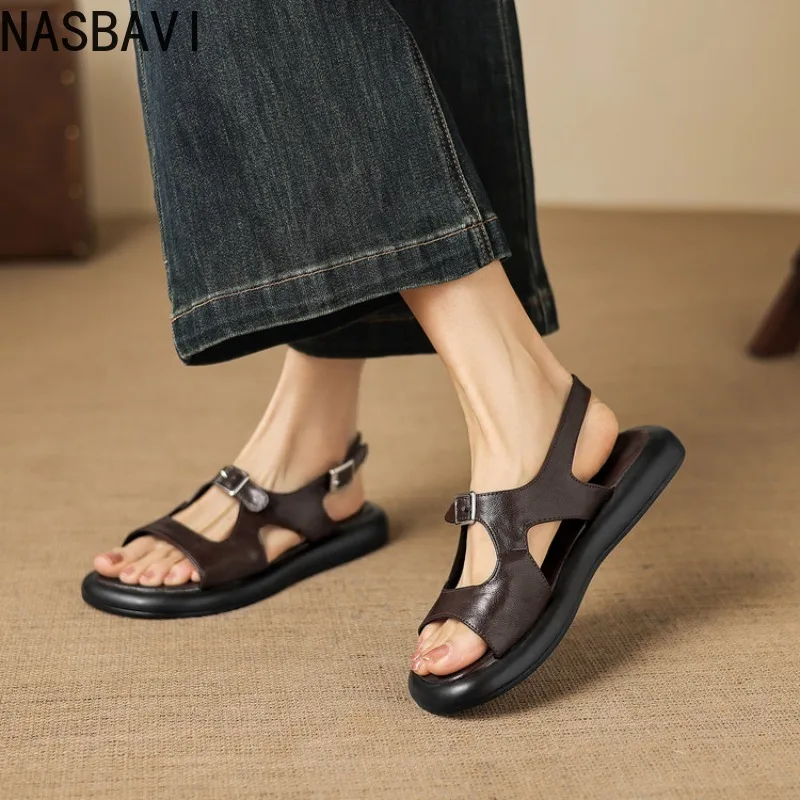 2026 Summer New Women's Sandals with Exposed Toe Metal Buckle Decoration and Comfortable Casual Buckle Size 32-43
2026 Summer New Women's Sandals with Exposed Toe Metal Buckle Decoration and Comfortable Casual Buckle Size 32-43