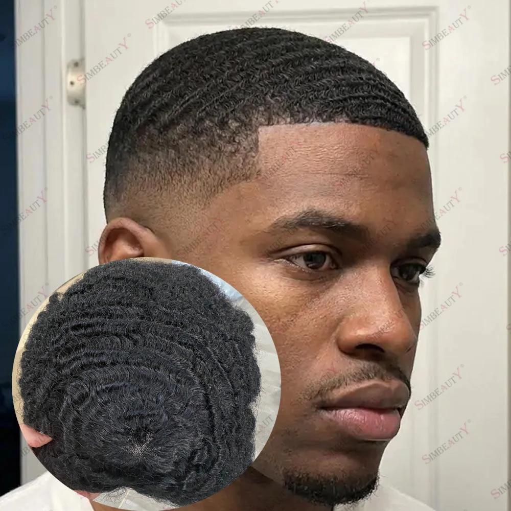 Black Men Afro 360 Weaves Male Human Hair 10mm Deep Wave Capillary Prosthesis System Hairpiece Breathable Mono Remy Hair Toupee
Black Men Afro 360 Weaves Male Human Hair 10mm Deep Wave Capillary Prosthesis System Hairpiece Breathable Mono Remy Hair Toupee