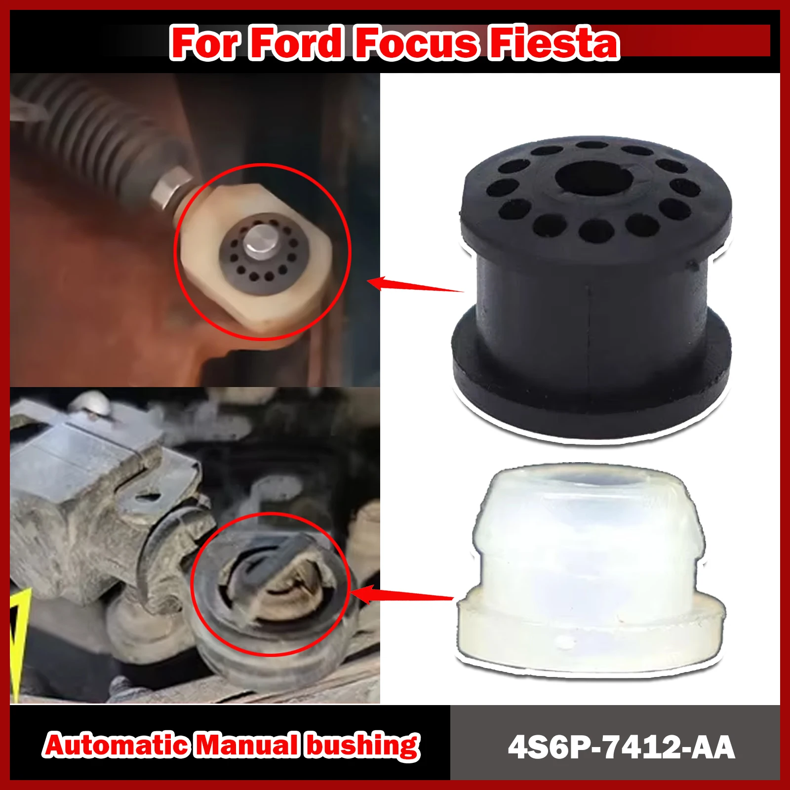 4S6P-7412-AA Automatic Manual Gear Shift Lever Transmission Line Head Cable For Ford Focus Mk2 MK3 2005 2006 2007- 2013 Fiesta
4S6P-7412-AA Automatic Manual Gear Shift Lever Transmission Line Head Cable For Ford Focus Mk2 MK3 2005 2006 2007- 2013 Fiesta