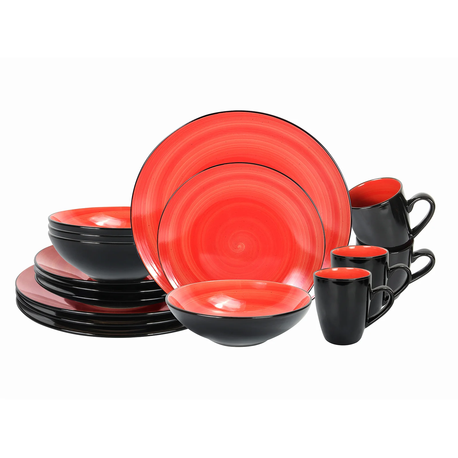 Home VSS, Stoneware Sonoma 16pc Dinnerware Set, Black + Speckled Spin Wash
Home VSS, Stoneware Sonoma 16pc Dinnerware Set, Black + Speckled Spin Wash