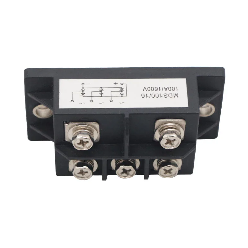 Three-phase rectifier, frequency conversion rectifier module MDS100A1600V DC motor control, round hole
Three-phase rectifier, frequency conversion rectifier module MDS100A1600V DC motor control, round hole