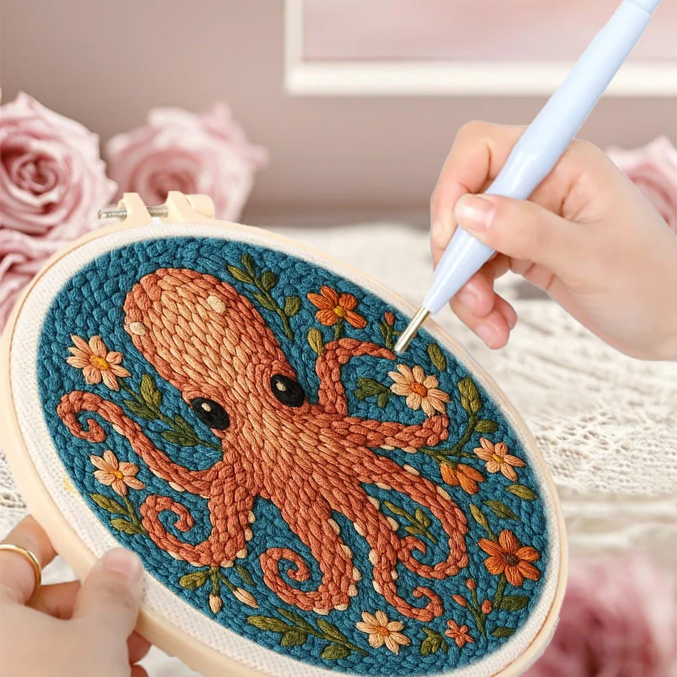 GATYZTORY punch needle embroidery kits 20x20cm animals Embroidery frame Sewing accessories Gift for needlework and creativity
GATYZTORY punch needle embroidery kits 20x20cm animals Embroidery frame Sewing accessories Gift for needlework and creativity
