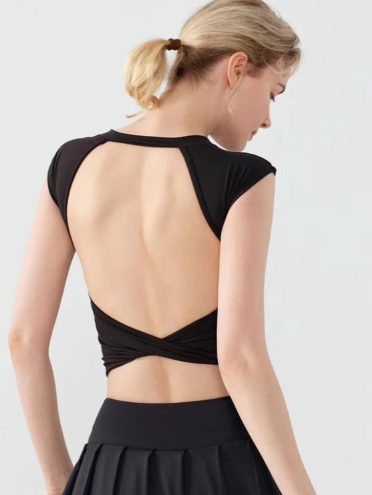Backless Sports Top for Women in Summer Shock-proof Pilates Yoga Suits for Short-sleeved External Quick-drying Fitness Suits
Backless Sports Top for Women in Summer Shock-proof Pilates Yoga Suits for Short-sleeved External Quick-drying Fitness Suits