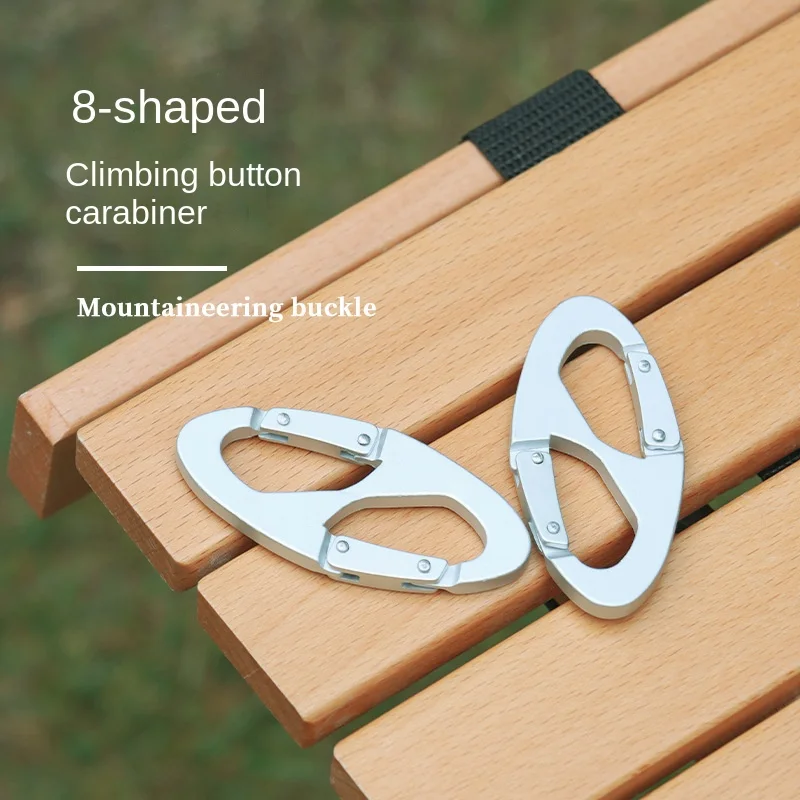 8 Shaped Carabiner Keychain Snap Clip Mini Durable S Type Hiking Hook Buckle Outdoor Camping Tool Double-gated
8 Shaped Carabiner Keychain Snap Clip Mini Durable S Type Hiking Hook Buckle Outdoor Camping Tool Double-gated