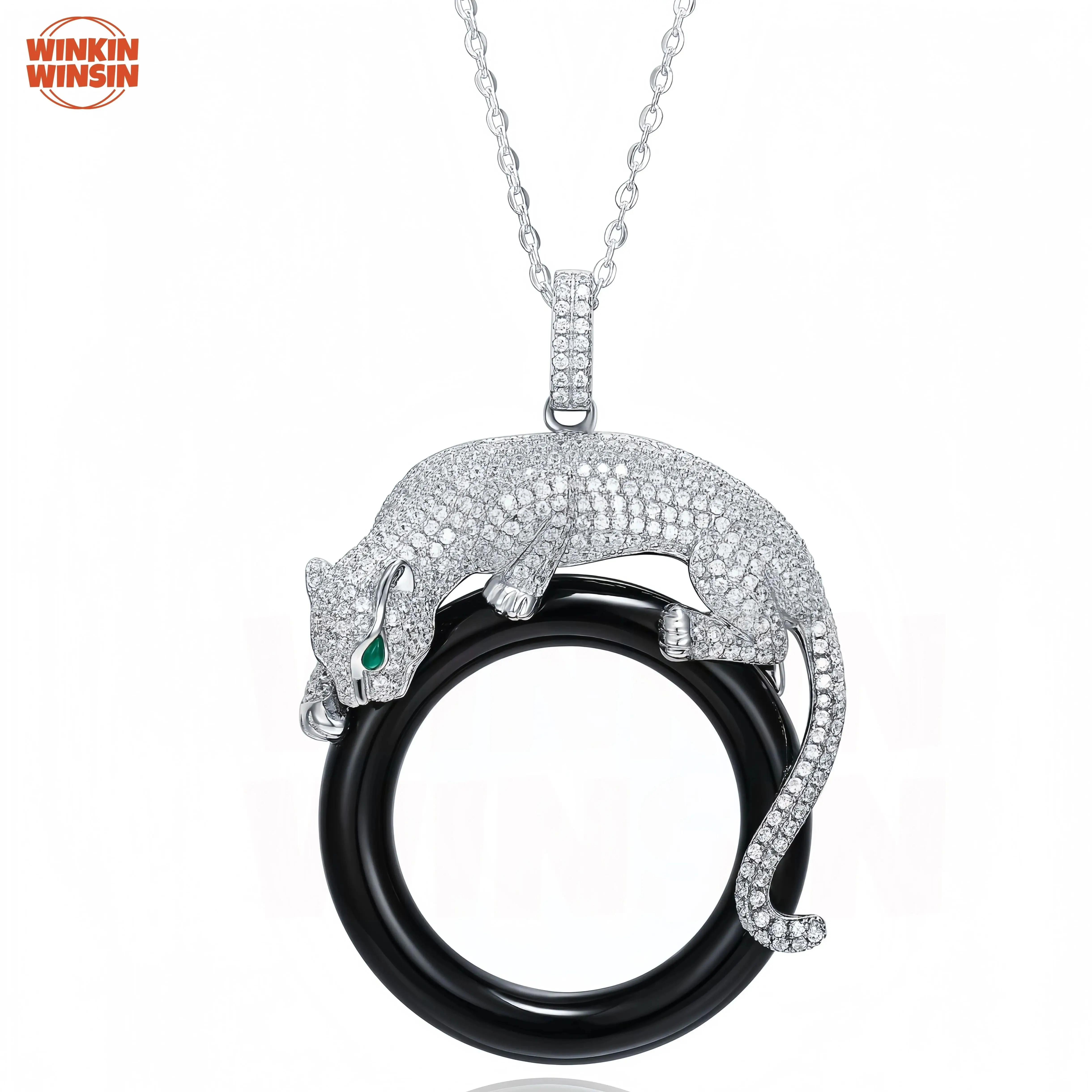 Winkin Winsin Top Grade Real 925 Sterling Silver Necklace Enamel Pendants Women Cheetah Leopard Pendant Necklaces s925 Jewelry
Winkin Winsin Top Grade Real 925 Sterling Silver Necklace Enamel Pendants Women Cheetah Leopard Pendant Necklaces s925 Jewelry