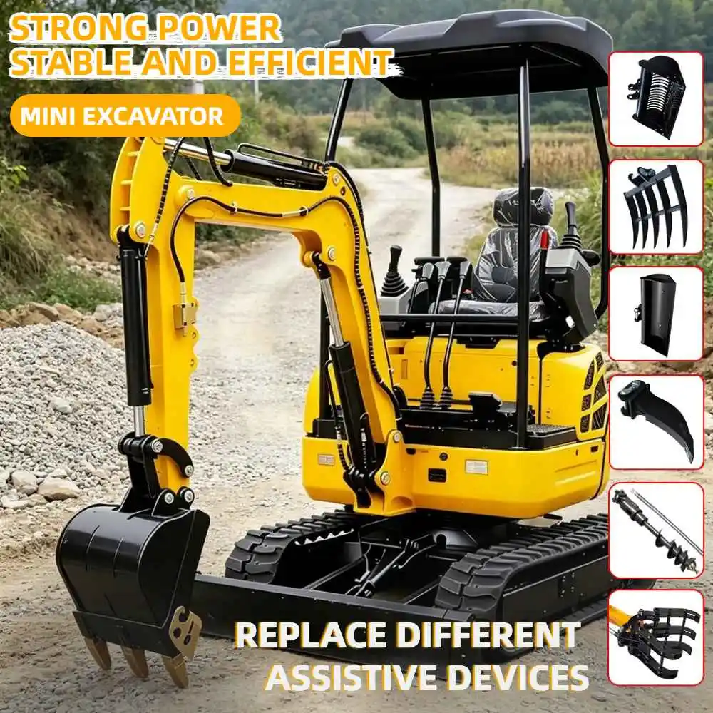 0.8Ton/1.5Ton Mini Digger Kubota Engine Diesel Crawler Machinery CE Adjustable Multiple Scenarios Farm Fast Delivery
0.8Ton/1.5Ton Mini Digger Kubota Engine Diesel Crawler Machinery CE Adjustable Multiple Scenarios Farm Fast Delivery
