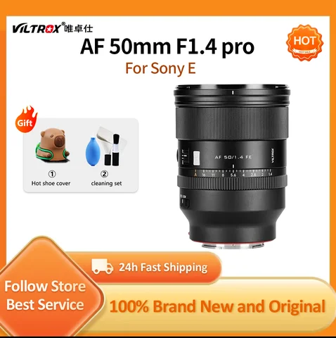 VILTROX AF 50mm F1.4 Pro FE Full-Frame Standard Autofocus Lens Large Aperture for Sony a7C a7SIII a7III a7RIV a9  ZVE1 A93