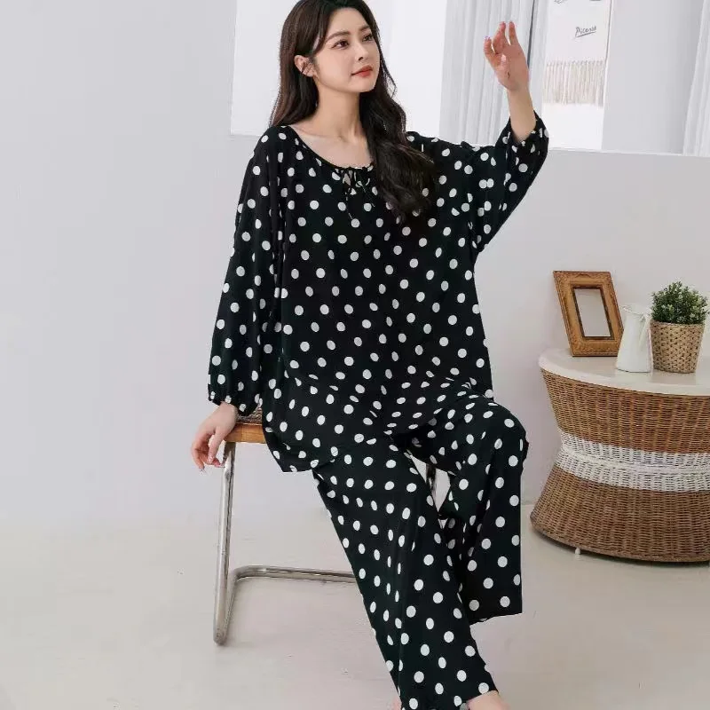 Cotton Silk Loose Women's Loose Chinese Lantern Sleeve High-Quality Comfortable Long Sleeve Long Pants Homewear Set Pyjama Sets
Cotton Silk Loose Women's Loose Chinese Lantern Sleeve High-Quality Comfortable Long Sleeve Long Pants Homewear Set Pyjama Sets