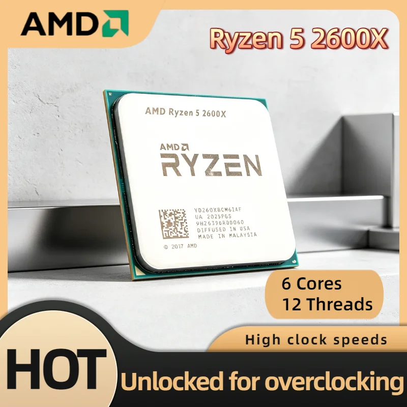 AMD R5 2600X 6C 12T 3.6GHz AM4 95W Gaming CPU Processor Without Package Ultra Fast Pro Max Desktop Unit
AMD R5 2600X 6C 12T 3.6GHz AM4 95W Gaming CPU Processor Without Package Ultra Fast Pro Max Desktop Unit