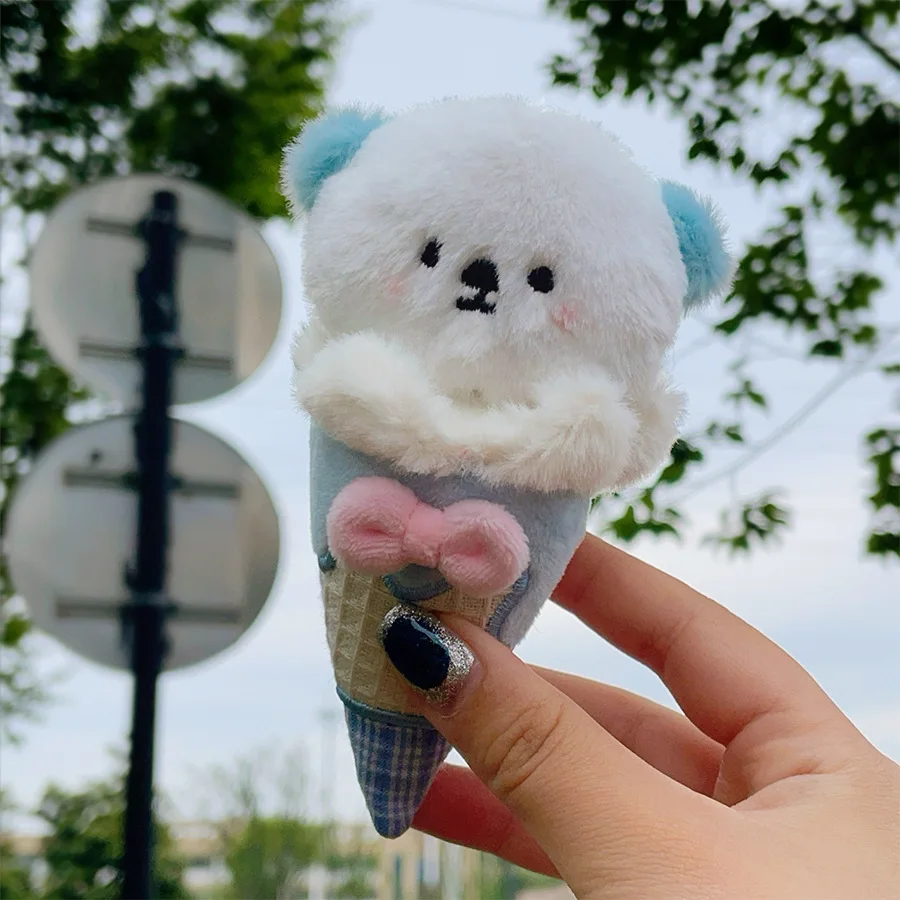 Cartoon Ice Cream Animal Plush Toy Keyring Pendant Simulation Cute Plush Stuffed Bunny/Puppy/Fox Keyring Creative Birthday Gifts
Cartoon Ice Cream Animal Plush Toy Keyring Pendant Simulation Cute Plush Stuffed Bunny/Puppy/Fox Keyring Creative Birthday Gifts