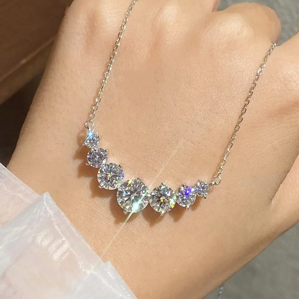 Sparkling Diamonds Smiling Face Shaped Necklaces for Women White Gold Silver 925 Choker Chain Daily Wear Jewelry Birthday Gifts
Sparkling Diamonds Smiling Face Shaped Necklaces for Women White Gold Silver 925 Choker Chain Daily Wear Jewelry Birthday Gifts