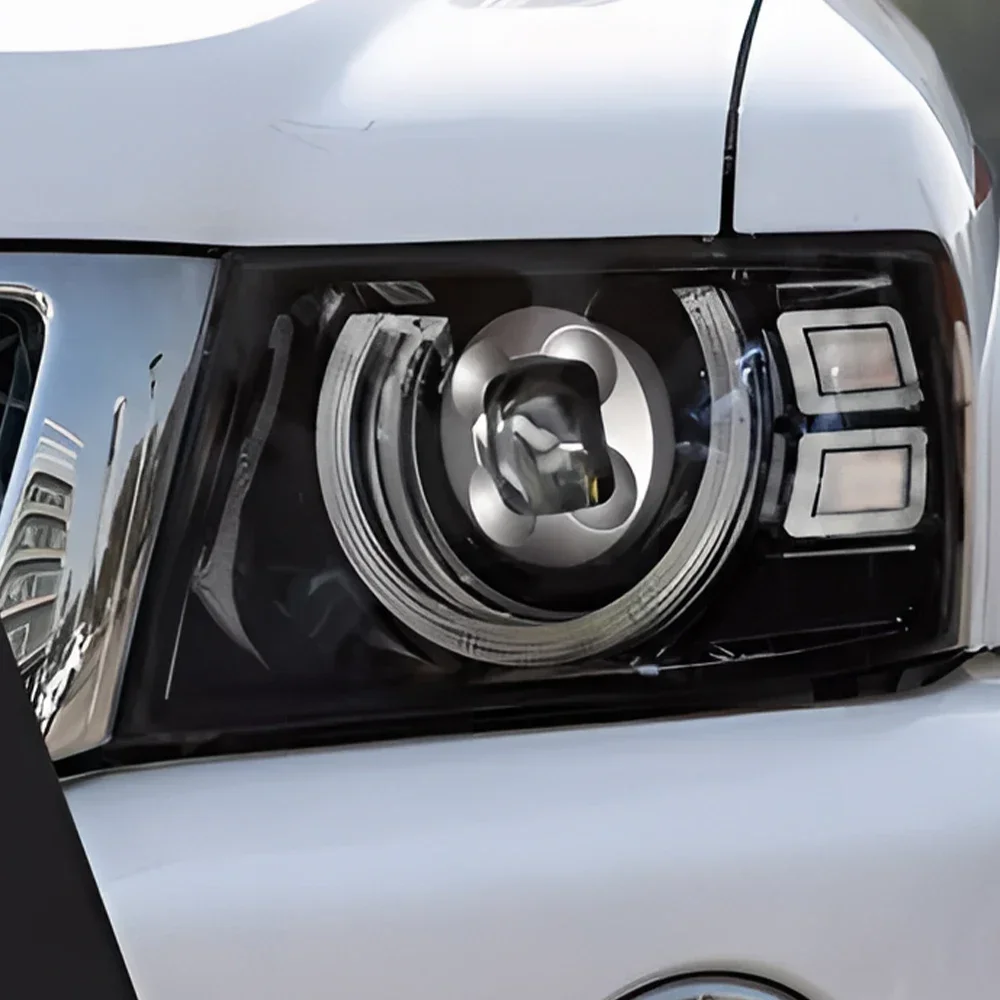 Автомобильные передние фонари для Nissan Patrol Y61 2005-2013, обновление сборки автомобильных фар, высокая конфигурация, светодиодные бифокальные линзы, инструменты
Автомобильные передние фонари для Nissan Patrol Y61 2005-2013, обновление сборки автомобильных фар, высокая конфигурация, светодиодные бифокальные линзы, инструменты