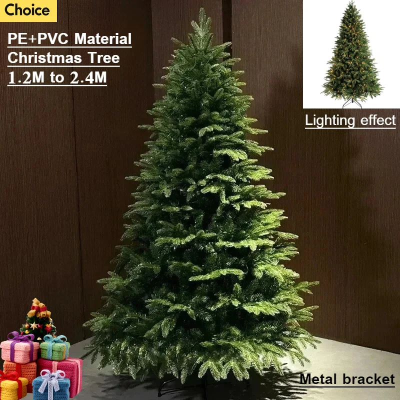 Artificial Christmas Tree PVC+PE Encryption LED Lights Large Christmas Tree 1.2m to 2.4m Christmas Family New Year Decorations
Artificial Christmas Tree PVC+PE Encryption LED Lights Large Christmas Tree 1.2m to 2.4m Christmas Family New Year Decorations